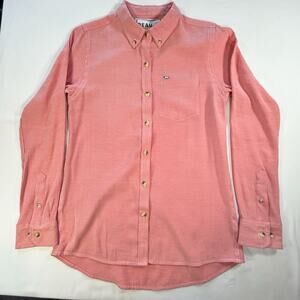 Peau de Loup Holtzmann Coral Button Down Long Sleeve Shirt Size 6 (Women's S)